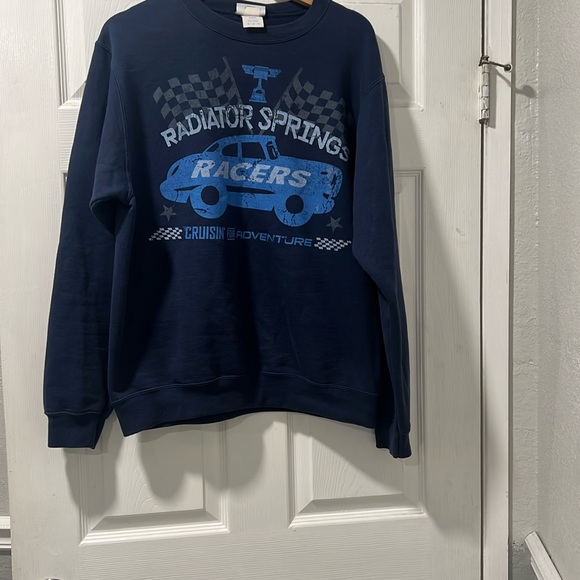 Disney Radiator Springs Racers Men's Blue Sweater - Picture 2 of 5